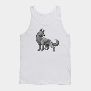 Dog - German Shepherd - Black Tank Top